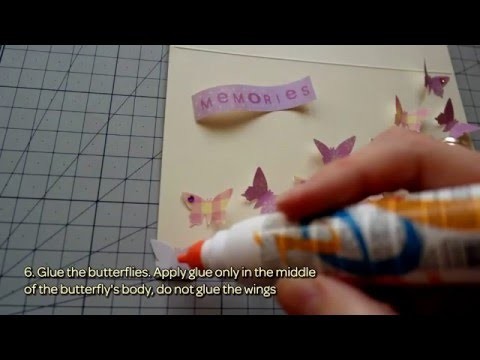 How To Create A Card With Butterflies - DIY  Tutorial - Guidecentral