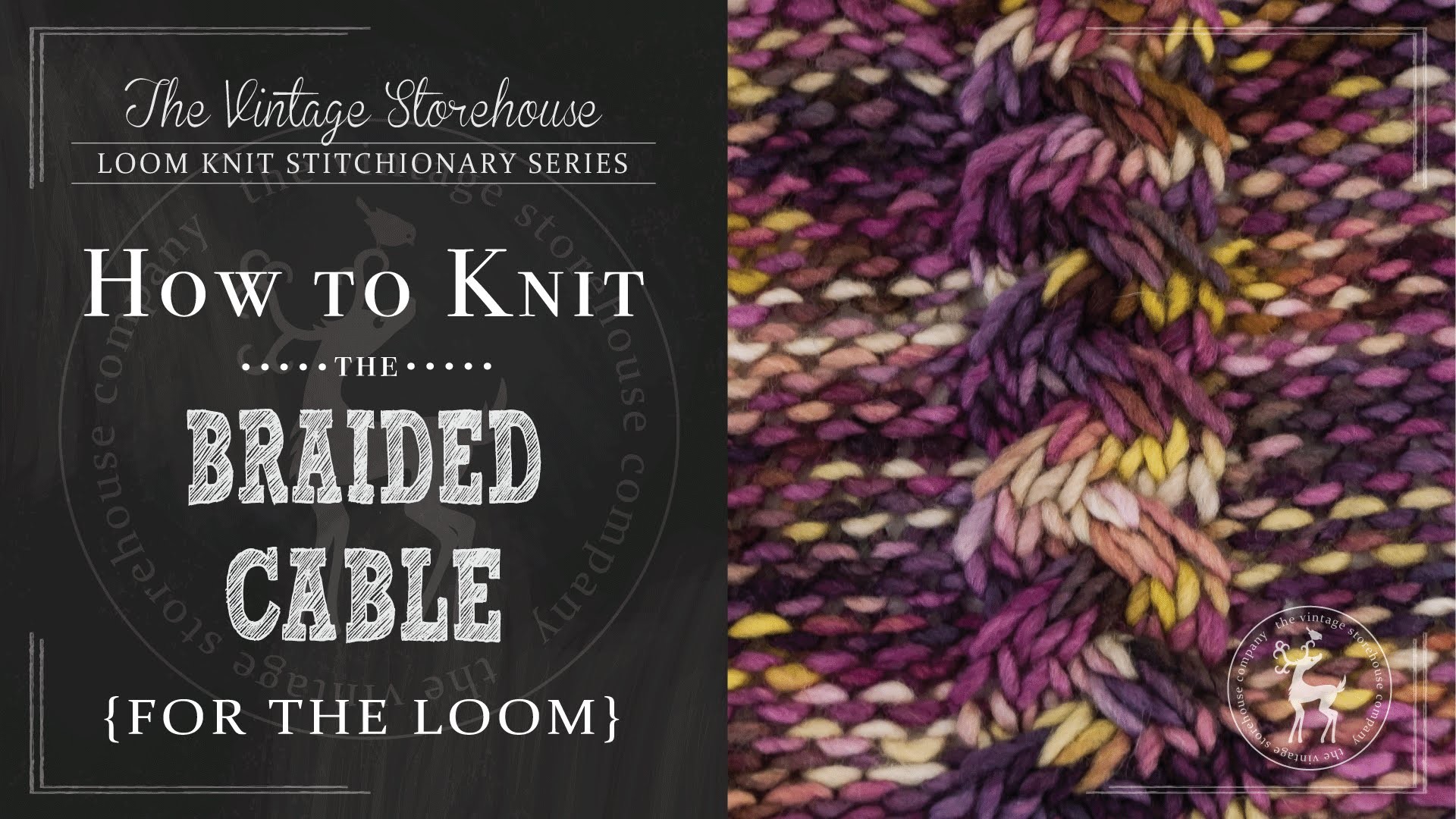 How to Knit the Braided Cable Stitch {For the Loom}