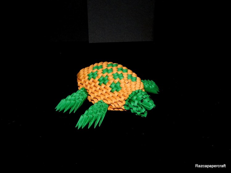 How to make 3d origami Turtle part1