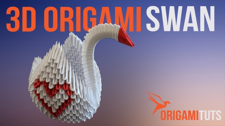How to Make a 3D Origami Swan - Instructions