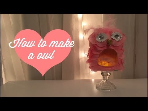 How to make a owl.DIY.dollar tree items