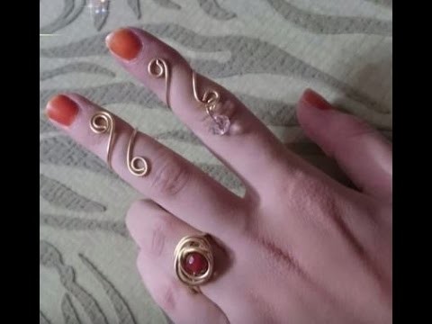 How To Make an Easy Wire Ring - 3 Styles - Tutorial .