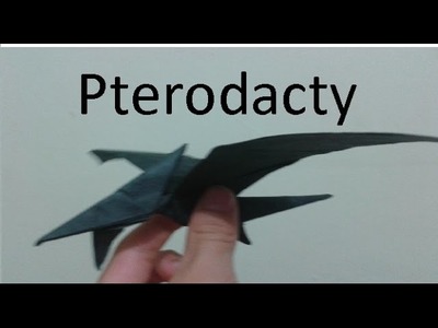 How to make an Origami Pterodactyl. pterodatilo (