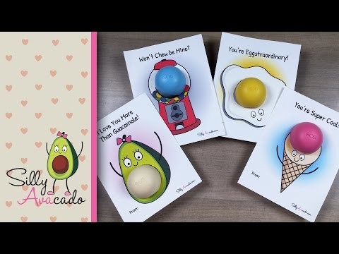 How to Make EOS Valentine's Day Cards ❤ Printables Included! ❤ DIY EOS Lip Balm