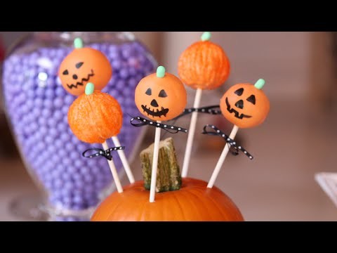 How to Make Halloween Jack-o'-Lantern Cake Pops