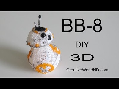 How to Make Star Wars BB-8. 3D Printing Pen DIY BB8 droid Tutorial