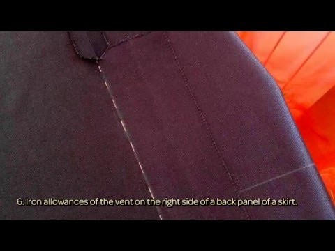 How To Sew A Vent In A Skirt - DIY  Tutorial - Guidecentral