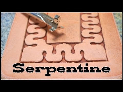 How to Stamp Leather Designs with Craftools D445 and D447 DIY Serpentine Patterns