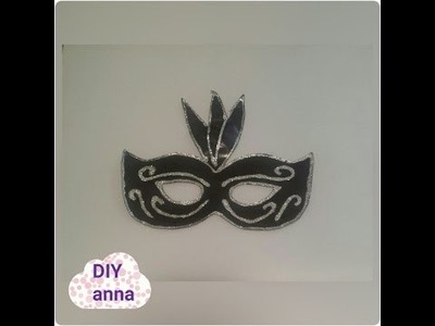 Masquerade halloween mask DIY paper craft tutorial