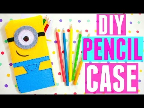 NO-SEW MINION PENCIL CASE | How to Make a Pencil Case | DIY School Supplies EASY