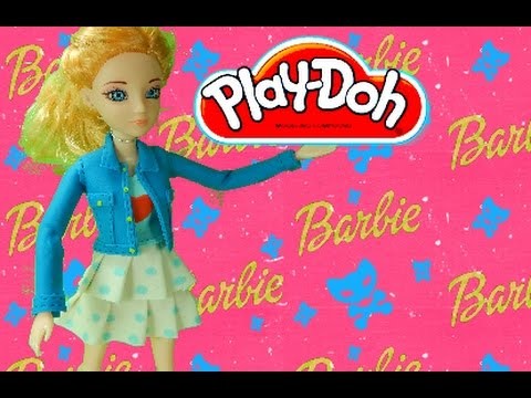 Play Doh craft. Barbie dress for party HD. inspired playdohcraftntoys