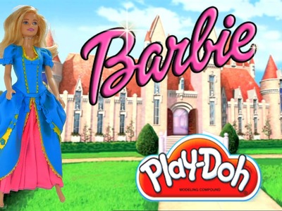Play Doh craft. Barbie Princess inspired costume dress. HD