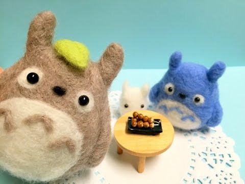 Totoro & Friends Plush DIY Needle Felt Tutorial! ft. Kawaii Felting