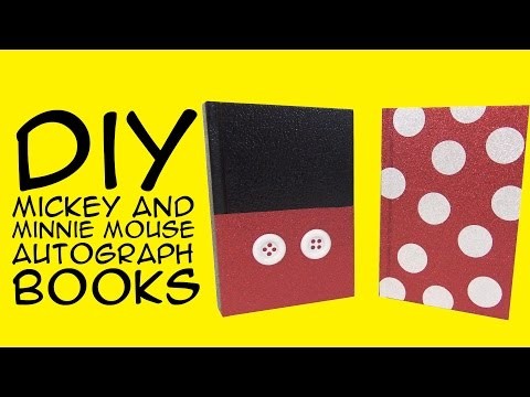 Disney DIY: Mickey and Minnie Mouse Books: Crafty McFangirl Tutorial