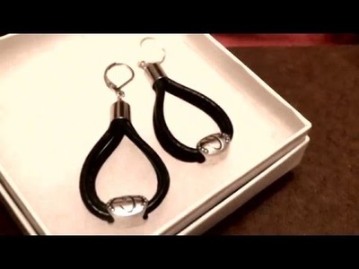 DIY: Adorable leather hoop earrings to make for family friends or sell