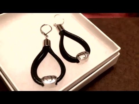 DIY: Adorable leather hoop earrings to make for family friends or sell