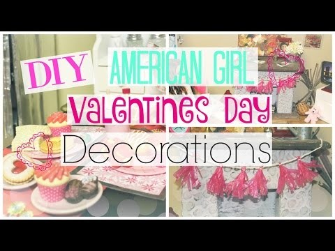 DIY American Girl Doll Valentines Day Room Decor + Decorating My Dollhouse!