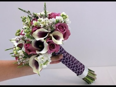 DIY Calla and Rose Bridal Bouquet