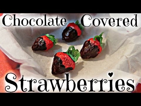 DIY Doll Chocolate Covered Strawberries
