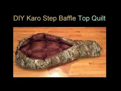 DIY down top quilt - Karo Step Baffle DIY MYOG