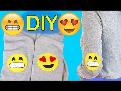 DIY elbow emoji patches