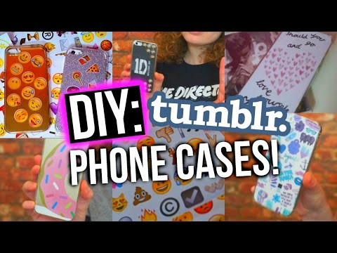 DIY FANGIRL TUMBLR INSPIRED IPHONE CASES!