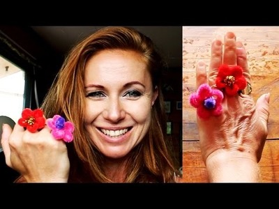 DIY - How to make a little pipe cleaner flower rings