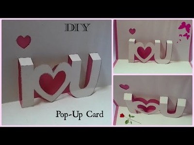 DIY: I ♥ You Pop-Up Card | Valentine's Day