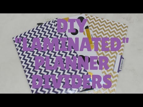 DIY "Laminated" Planner Dividers |Crafting On a Budget