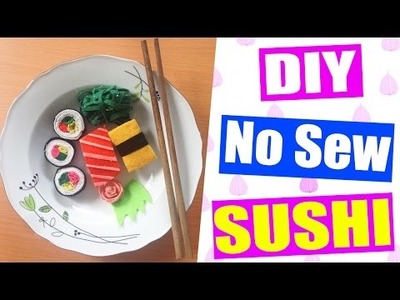 DIY No Sew Sushi Plush  - Easy Room Decor DIY ( Octoboo )