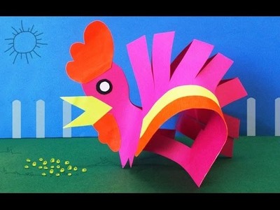 DIY Preschool Kids Activities : How to Make a Paper Hen I Easy Kids Crafts Ideas