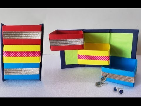 DIY Projects : How to Make Origami Shelves | Desk Organizer | Do it Yourself