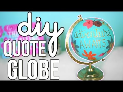 DIY Quote Globe: Anthropologie Inspired!