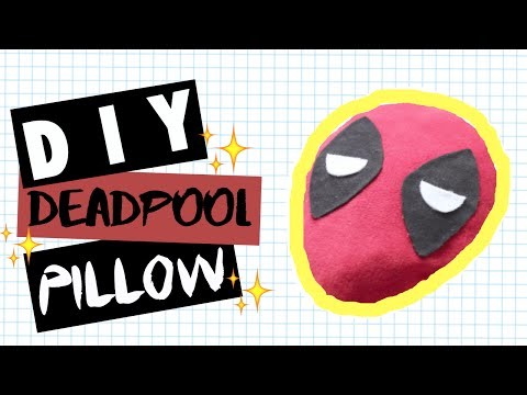 DIY Room Decor • Deadpool Pillow • (No Sew) • heartcindy