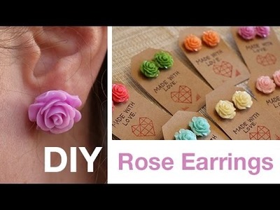 DIY Rose Earrings