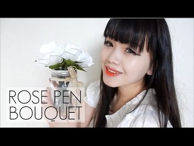 DIY: Rose Pen Bouquet | Valentine's Gift Idea Under $10