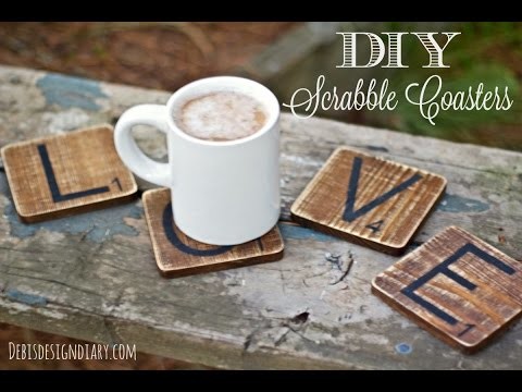DIY Scrabble Tile Coasters | Kin's Valentine's Day Inspiration Collaboration