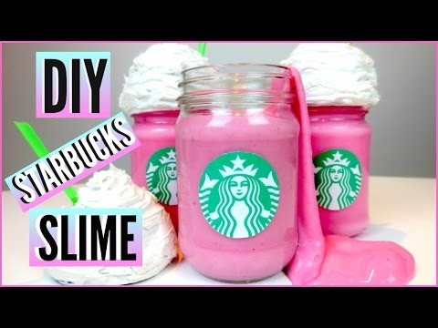DIY STARBUCKS Cotton Candy Frappuccino SLIME! | How To Make Slime and Slime Room Decor !