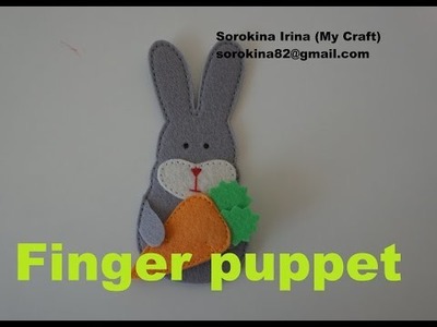 DIY the bunny finger puppet + template