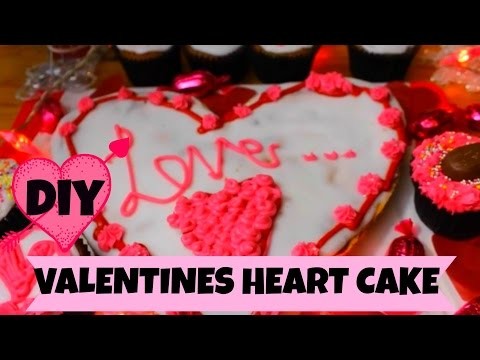 DIY Valentine Day Heart Cake | Izzy & Frankie