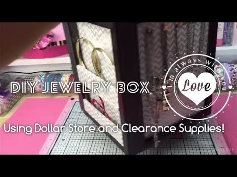 Dollar Tree Diy|Jewelry Box and Display|Valentine's Gift Idea|Organizer