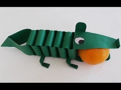 Easy Fun Crafts for Kids: Diy Paper Crocodile Tutorial | DIY Project Ideas | Simple Origami