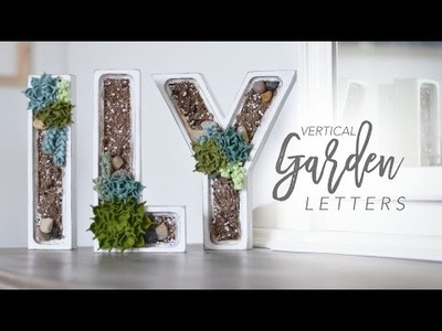 Faux Vertical Garden Letter | DIY Home Decor | chrstphrblk