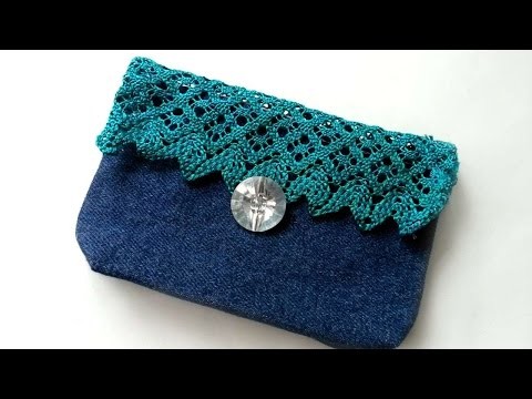 How To Create A Cute Lace And Jeans Purse - DIY Crafts Tutorial - Guidecentral