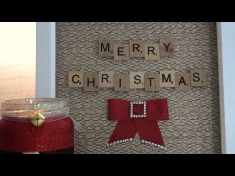 How To Create A Magical Christmas Scrabble Art Frame - DIY Crafts Tutorial - Guidecentral