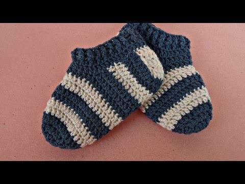 How To Crochet Stripy Baby Socks - DIY Crafts Tutorial - Guidecentral