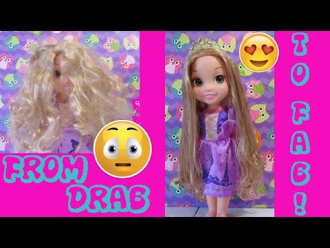 How to Fix your Disney Princess Rapunzel Doll's TANGLED Hair! DIY