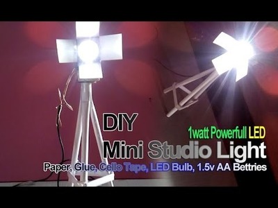 How to make a mini paper studio light DIY easy