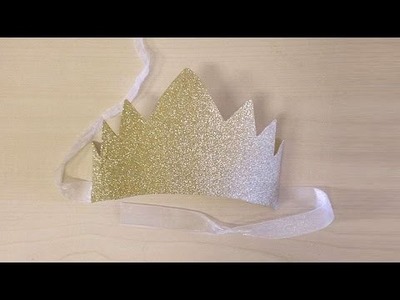 How To Make A New Year Eves Glitter Crown - DIY Crafts Tutorial - Guidecentral
