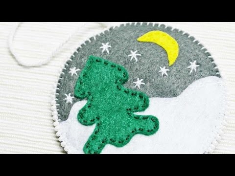 How To Make A Simple Felt Christmas Ornament - DIY Crafts Tutorial - Guidecentral
